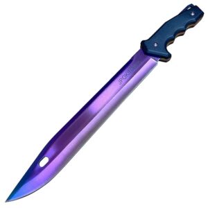 FADE 15.75" Fulltang Big Survival knife - Machete With Sheath, Stainless steel Blades sharp
