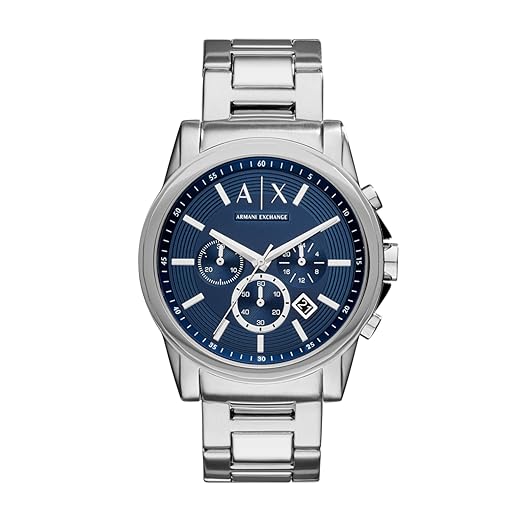 AX Armani Exchange Chronograph Watch for Men with Leather, Stainless Steel or Silicone Band