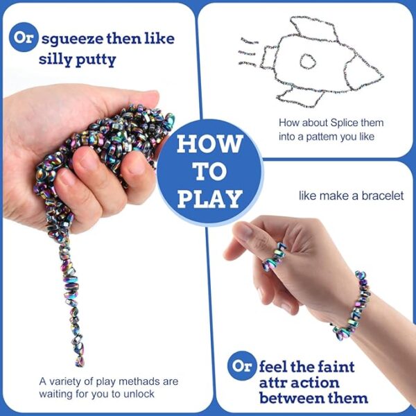 550pcs Ferrite Putty, Fidget Toys, Fidget Toys Adults, Desk Fidgets Toys for Office Stress/Anxiety Relief ,Adults Gifts - Image 5