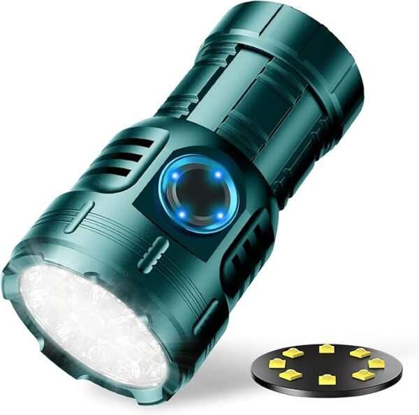 FZH 3000 Lumens Rechargeable Small Flashlight, Mini Tactical LED Flash Light Super Bright Pocket EDC Torch 7 Modes USB C for Home Outdoors, Emergency, Work - Image 2