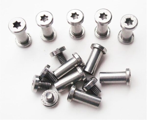 EDC Pocket Knives Handle Pivot Pin Screw, Survival Knife Rivets Folding Knife Shaft Fasteners Rivets Revision Bolts,Pack of 10 sets - Image 5