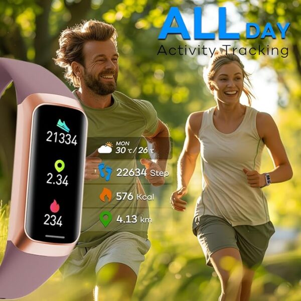 Fitness Tracker,2025 Smart Watch with Blood Pressure Heart Rate & Sleep Monitor IP67 Waterproof Step Calorie Counter Pedometer Fitness Activity Watch Health Watch for Android iOS Phone Men Women - Image 4