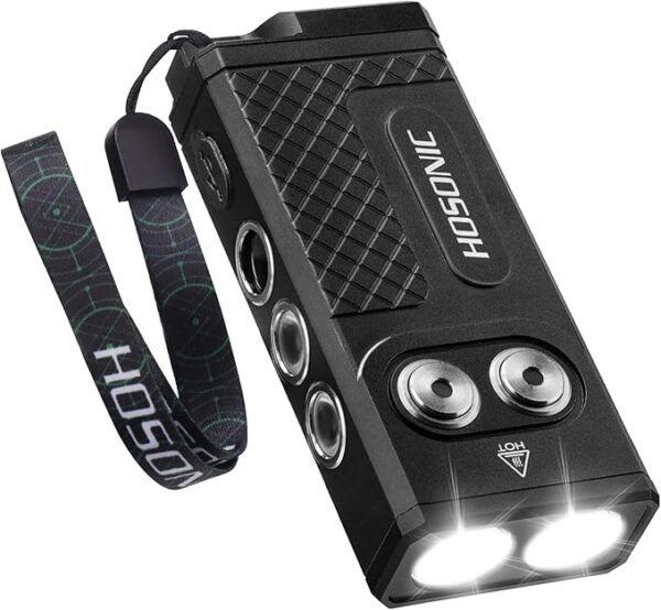 D16 Small Flashlights Powerful, 365nm UV Flashlight Rechargeable, Mini LED Super Bright Flash Light with Pocket Clip, Magnetic, 10 Modes EDC for Home Camping Emergencies - Image 2