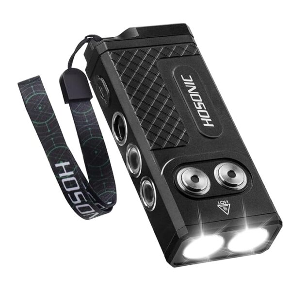 D16 Small Flashlights Powerful, 365nm UV Flashlight Rechargeable, Mini LED Super Bright Flash Light with Pocket Clip, Magnetic, 10 Modes EDC for Home Camping Emergencies
