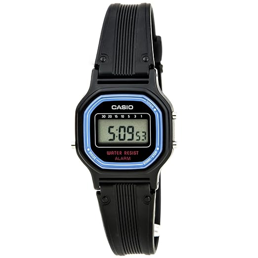 Casio Women's Vintage LA11WB-1 Sport Black Resin Band Watch