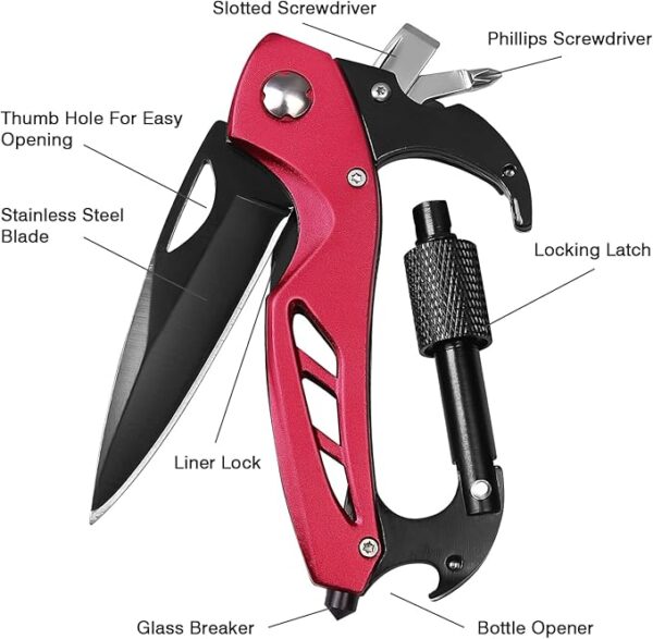 Multitool knife (Red) - Image 5