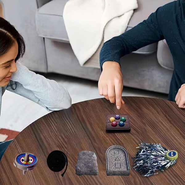 Gonggi Korean Game, Gonggi Korean Tossing Game Set (Korean Traditional Play Game) Jebi chagi Gonggi Stone catching Game Biseokchigi Paeng-y DDAKJI Family Party Game Game Collections (1 Set) - Image 5