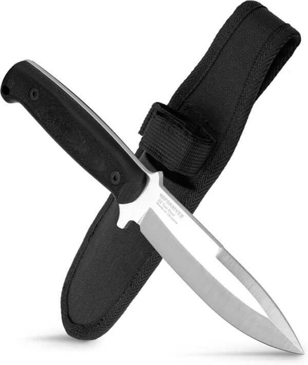 BPS Knives Stingray Desighned by Ray Laconico - Fixed-Blade D2 Steel Knife with Sheath - Outdoor Full Tang Knife - EDC Survival Knives - Image 2