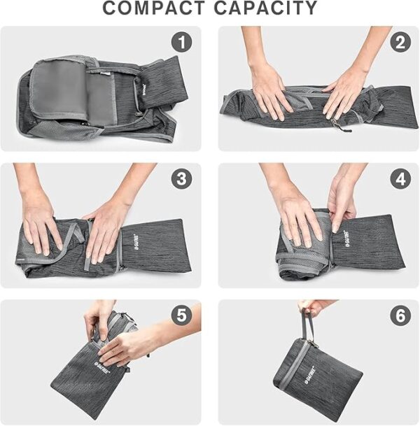 G4Free 10L/15L Hiking Backpack Lightweight Packable Hiking Daypack Small Travel Outdoor Foldable Shoulder Bag - Image 6