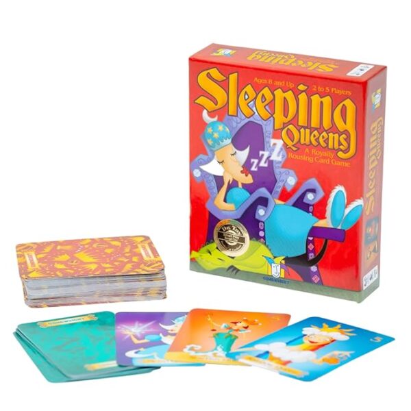 Sleeping Queens Fun Card Game for Kids and Families. Great for Kids aged 8+ and 2-5 Players, from Gamewright.