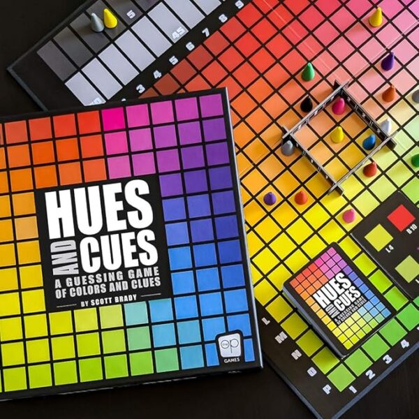 HUES and CUES - Vibrant Color Guessing Board Game for 3-10 Players Ages 8+, Connect Clues and Guess from 480 Color Squares - Image 3