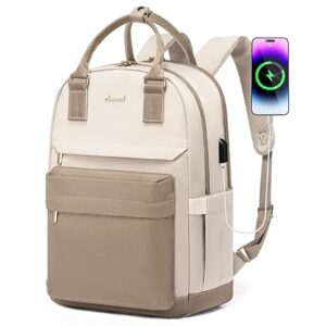 LOVEVOOK Laptop Backpack for Women 15.6 Inch,Cute Backpack Laptop Bag with USB Port,Waterproof Travel Backpack Purse Teacher Nurse Bag Fashion Computer Bag for Work