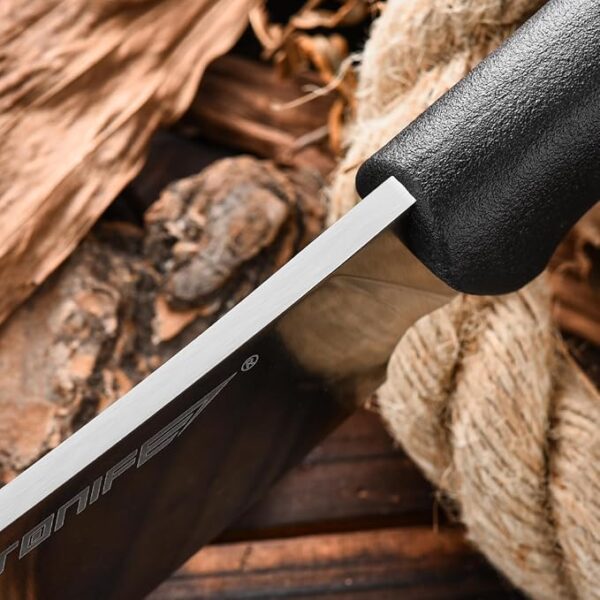 TONIFE Hercules Full Tang Knife Fixed Blade Knife with Sheath and Paracord, Bushcraft with 8Cr14MoV Chopping Blade for Outdoor Camping Survival - Image 4