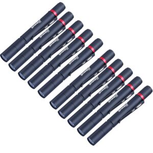 10 Pack LED Pen Flashlight, Pen Light Flashlights Pocket Clip, 3 Mode Penlight, Ultra Bright Mini Pen Lights, IP67 Small Waterproof Penlights for Outdoor Inspection Work, Emergency