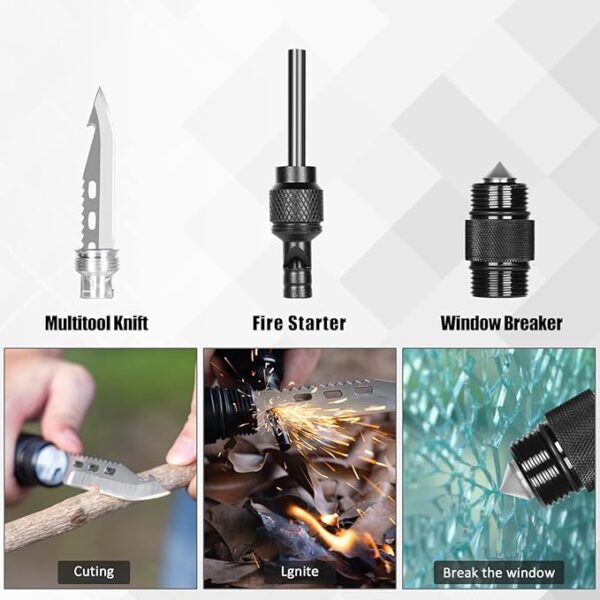 Survival Shovel High Carbon Steel Tactical Shovel Axe Folding Entrenching Tool Camping Hiking Shovel Carrying Pouch Car Emergency Survival Gear - Image 5