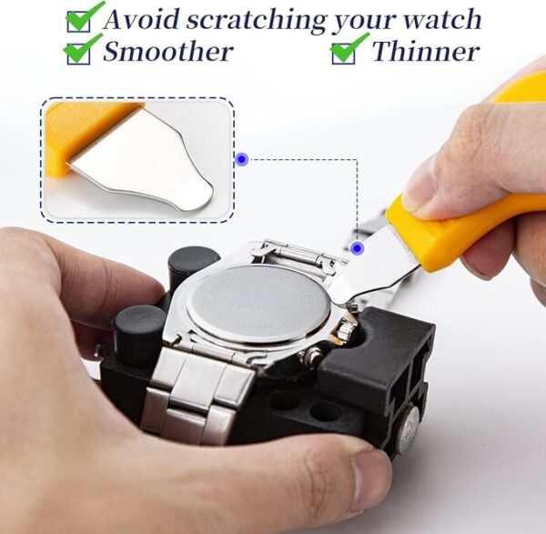 ã2025 UpgradeãEventronic Watch Repair Kit, Professional Watch Battery Replacement Tool Kit, Watch Link & Back Removal Tool, Watch Tool Kit with Spring Bar, Case Opener, Link Remover, Carrying Case - Image 7