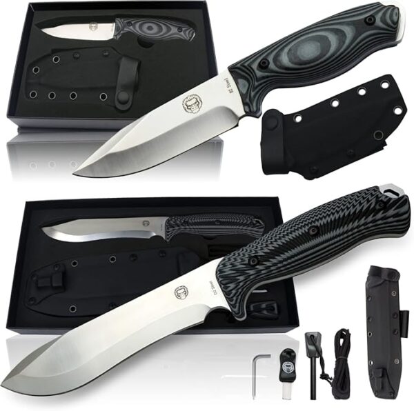 Chopping D2 Survival Knife and D2 Survival Neck Knife Giftset Bundle - Image 2