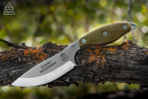 Tops Scandi Woodsman Bushcraft Survival Knife SWOOD-3.5 - Image 2
