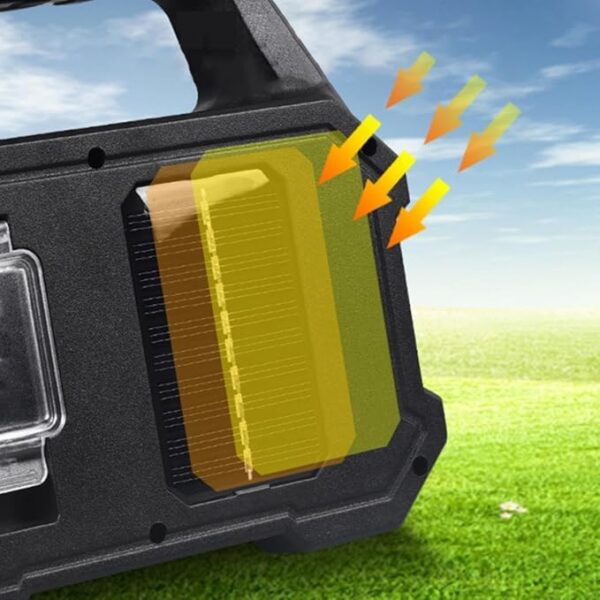 1 Pack Flashlight High Rechargeable Outdoor Spotlight LED Work Light Searchlight for Camping Emergencies Camping Lamp (SL1, One Size) - Image 5