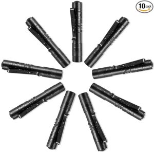 Pen Light Flashlight 10 PCS, LED Pocket Small Flashlight Torch with Clip, Mini Penlight Handheld Insepction Lights for Oudoor Camping Emergency