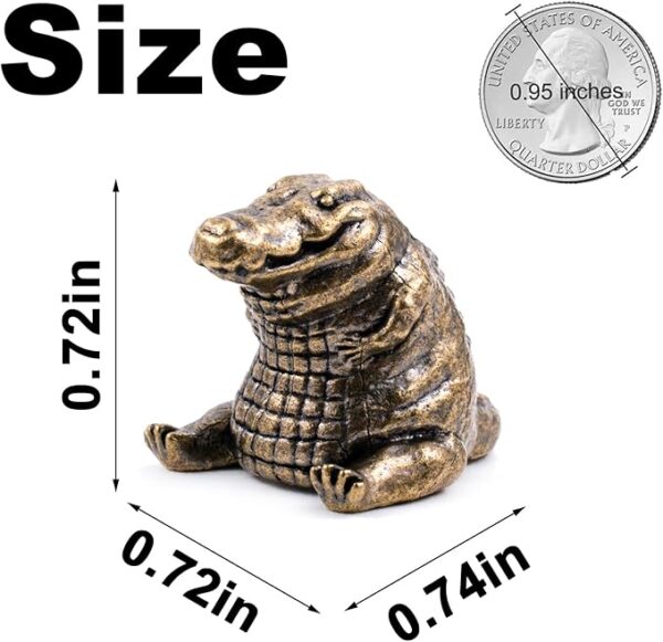 Knife Lanyard Beads - Hand-Cast Pure Copper Paracord Beads for Knives 0.24" Hole Fits 550 Cord & Tactical Gear Knife Bead for EDC, Survival & Menâs Gifts (FD-107DZ) - Image 3