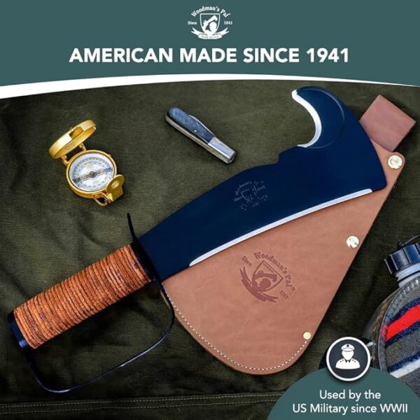 Woodmans Pal 284 - Multi-Use Axe Machete with Sheath - Survival Machete Ideal for Camping, Fishing, Hunting, Bushcraft - Perfect Brush Axe for Surveying - Image 5