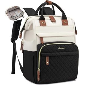 LOVEVOOK Laptop Backpack for Women, 15.6'' Waterproof Nurse Bag Teacher Work Backpack Purse for Women, Travel Computer Backpack for College Office Business Ladies
