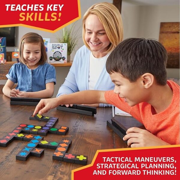 Qwirkle Board Game - Strategy Game for 2-4 Players Ages 6+ - Deluxe with Trays - Image 6