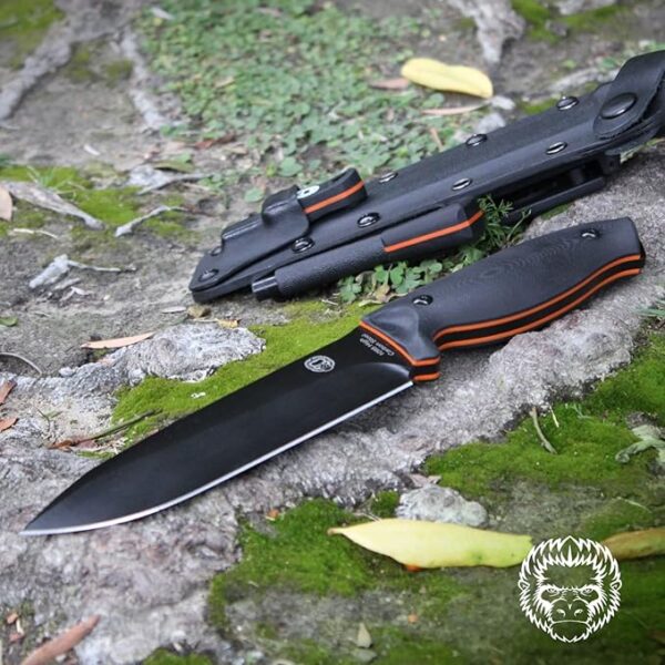 Chopping D2 Survival Knife and Large 1095 Survival Knife Giftset Bundle - Image 5