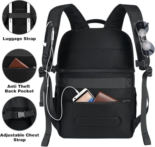 Cooler Backpack,Insulated Backpack Cooler Leakproof Double Deck Cooler Bag for Men Women RFID Lunch Backpack - Image 6