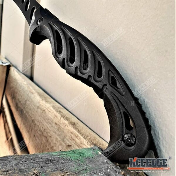 KCCEDGE BEST CUTLERY SOURCE Tactical Survival Knife - 12" Scythe Fixed Blade Full Tang Camping Accessory - Survival Kit and Tactical Gear 80015 - Image 4