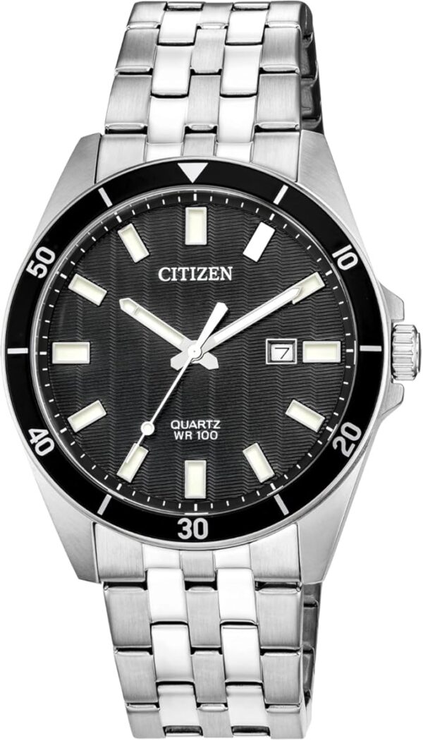 Citizen Quartz Mens Watch, Stainless Steel, Classic, Silver-Tone (Model: BI5050-54E) - Image 2