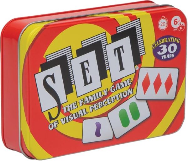 SET Card Games for Kids - Collectors Tin, Matching Game, Learning Games, Fun Family Games, Game Night, Travel Games, Memory Game, Learning Game, Multi-Player Card Game of Visual Perception, Ages 6+ - Image 2