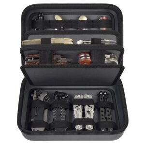 ANKHOH Knife Display Case, 24+ Folding Knife Collection Storage Organizer Holder, Small Knives Protector Box for Tactical/Hunting/Edc/Survival (Grey)