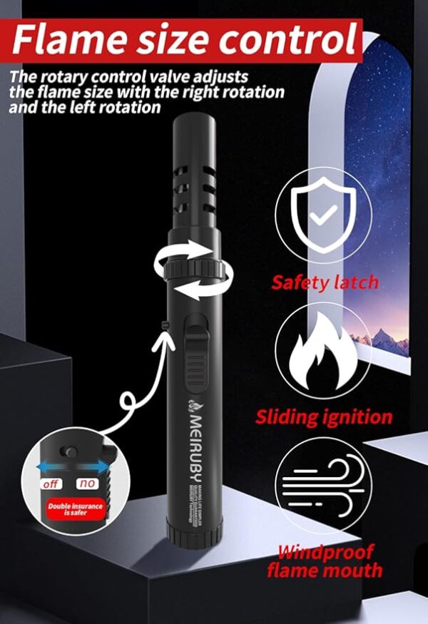 Torch Lighter Valentines Day Gifts for Her/Him, Women/Mens Valentines Gifts, Lightsaber Torch Flame Butane Lighter Birthday Gifts for Dad Father Husband Grandpa, Cool Gadgets for Men 2025 - Image 6
