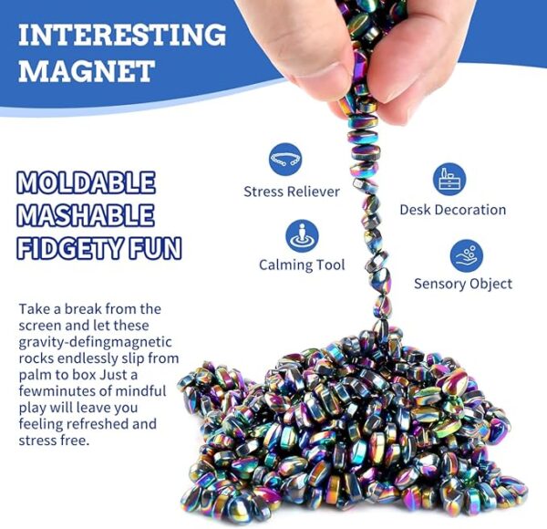 550pcs Ferrite Putty, Fidget Toys, Fidget Toys Adults, Desk Fidgets Toys for Office Stress/Anxiety Relief ,Adults Gifts - Image 3