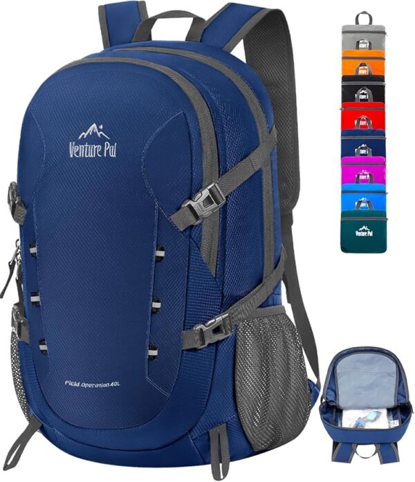 Venture Pal 40L Lightweight Packable Travel Hiking Backpack Daypack - Image 2
