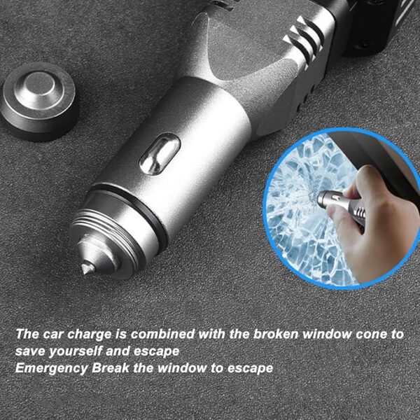 Car Plug in Flashlight Rechargeable Dual Light Source Super Bright Mini Handheld Automobile Charged Emergency Torch - Image 4