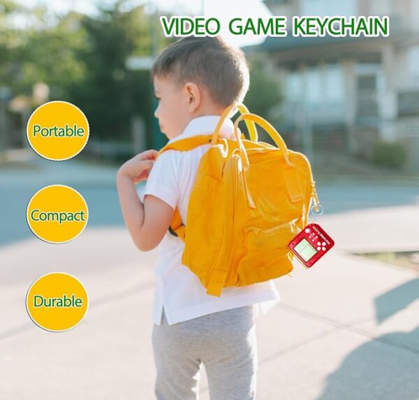 yuzshin 15Pcs Video Game Keychain Video Game Party Favors Video Game Party Supplies 3 Styles Mini Game Console Fidget Toys Bulk for Kids Classroom Prizes Goodies Bags Stuffer Backpack Keychain - Image 6