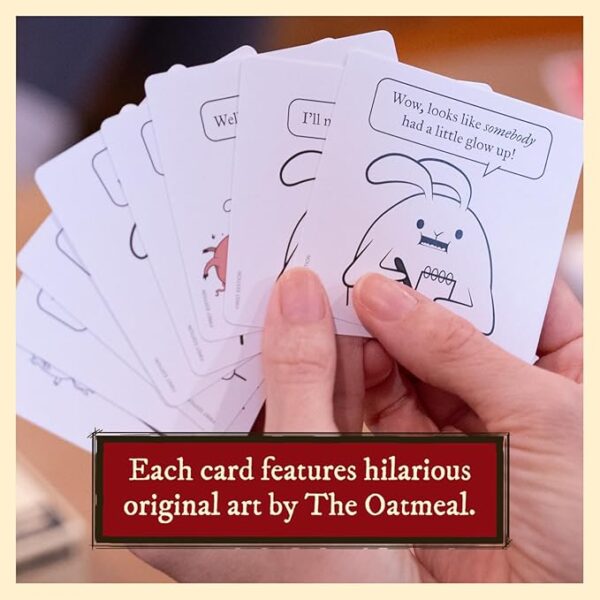 Exploding Kittens Horrible Therapist: Extra Horrible Edition 3-8 Players - Ages 17+ - 15 Minutes to Play - Comic Building Card Game - Ideal for Party, Family Game Night - White - Image 5