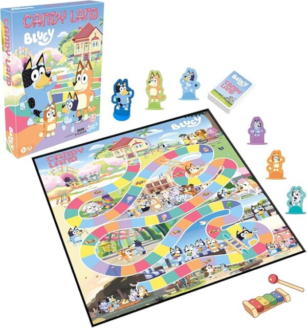 Hasbro Gaming Candy Land Bluey Edition Board Game | Ages 3 and Up | 2-6 Players | Play as Dad, Mum, Bluey, Bingo, Muffin, or Socks | Preschool Games | Kids Gifts (Amazon Exclusive) - Image 4