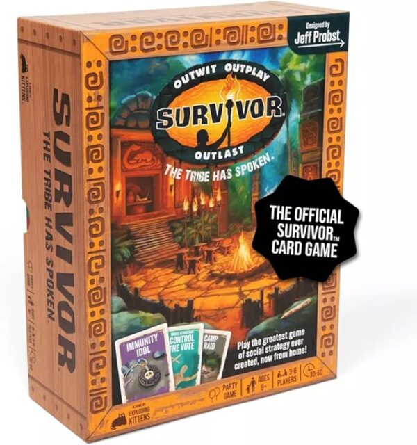Survivor: The Tribe Has Spoken by Exploding Kittens - The only Official Card Game for Survivor Fans - Family Party Game for Ages 8 and up - 3 to 6 Players - Great for Adults, Teens & Kids - Image 2