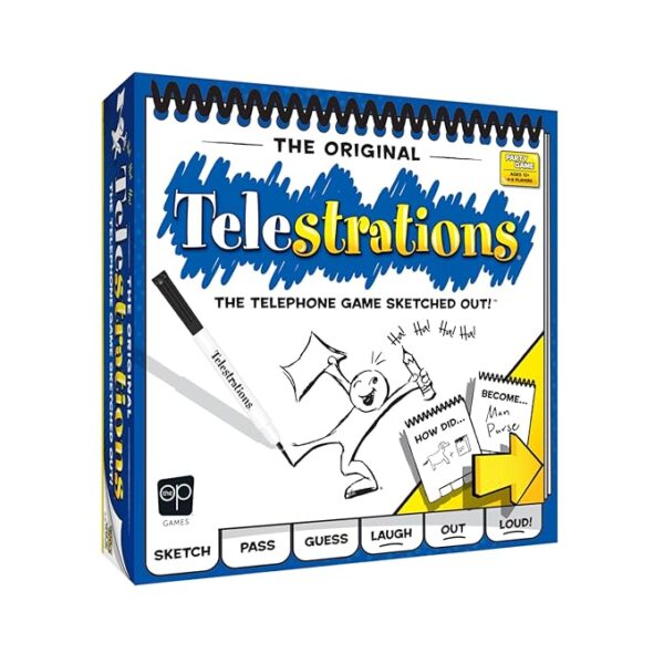 Telestrations Original 4-8 Player | Family Board Game | A Fun Game for Kids and Adults | Game Night Just Got Better | The Telephone Game Sketched Out | Ages 12+