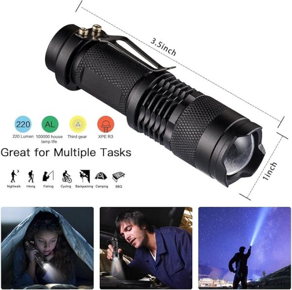 XUANLAN Emergency Survival Kit 13 in 1, Outdoor Survival Gear Tool with Survival Bracelet, Fire Starter, Whistle, Wood Cutter, Water Bottle Clip, Pen (Survival Kit 2) - Image 7