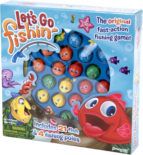 Let's Go Fishin' Game by Pressman - The Original Fast-Action Fishing Game!, 1-4 players - Image 7