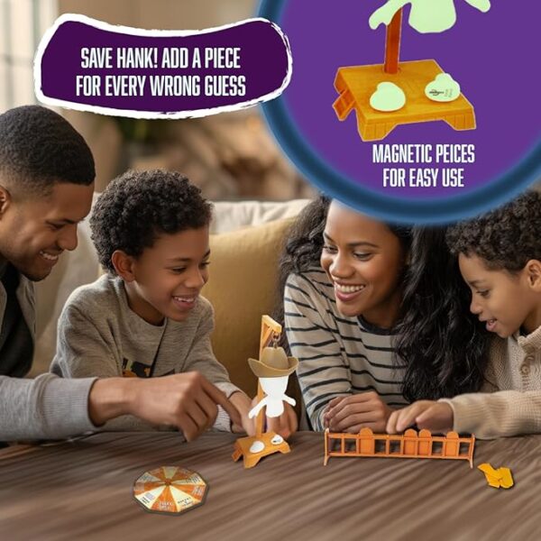 Fotorama Hankman Glow, Magnetic Hangman Mystery Word Guessing Game for Kids & Families, Glow in The Dark Travel Game, Guess The Word Before Hank Falls - Image 4