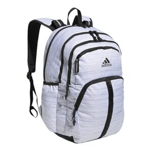 adidas Prime Backpack for Work, Travel Bag for Women and Men with Padded Compartment for Laptop, Two Tone White/Black/2, One Size