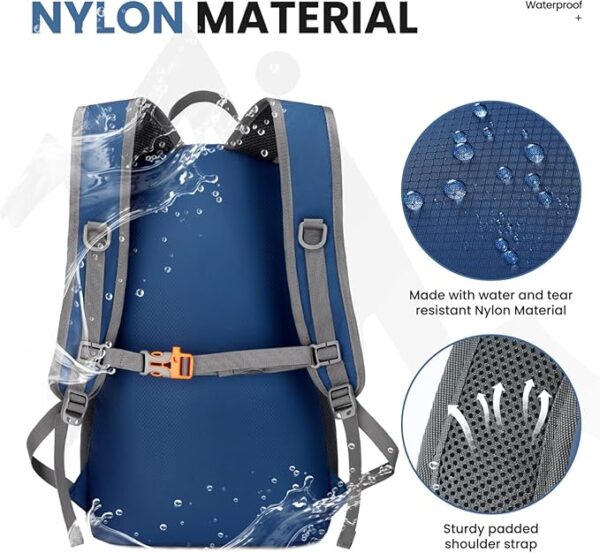 Venture Pal 35L Ultralight Lightweight Packable Foldable Travel Camping Hiking Outdoor Sports Backpack Daypack - Image 5