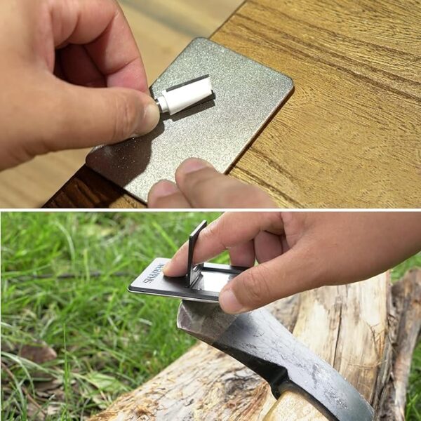SHARPAL 116N Pocket Diamond Sharpening Card, Coarse(325)/Medium(600)/Fine(1200) Grit, Portable Multi-Tool Kit for Garden Tools, Survival Knives, Files & Blades - Image 6