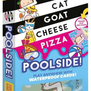 Taco Cat Goat Cheese Pizza Pool Edition Wildly Entertaining Waterproof Card Game for Outdoor Game Days | Easy to Play with 10 Minute Rounds | Fun for Kids, Teens, Adults, and Families | 2-8 Players